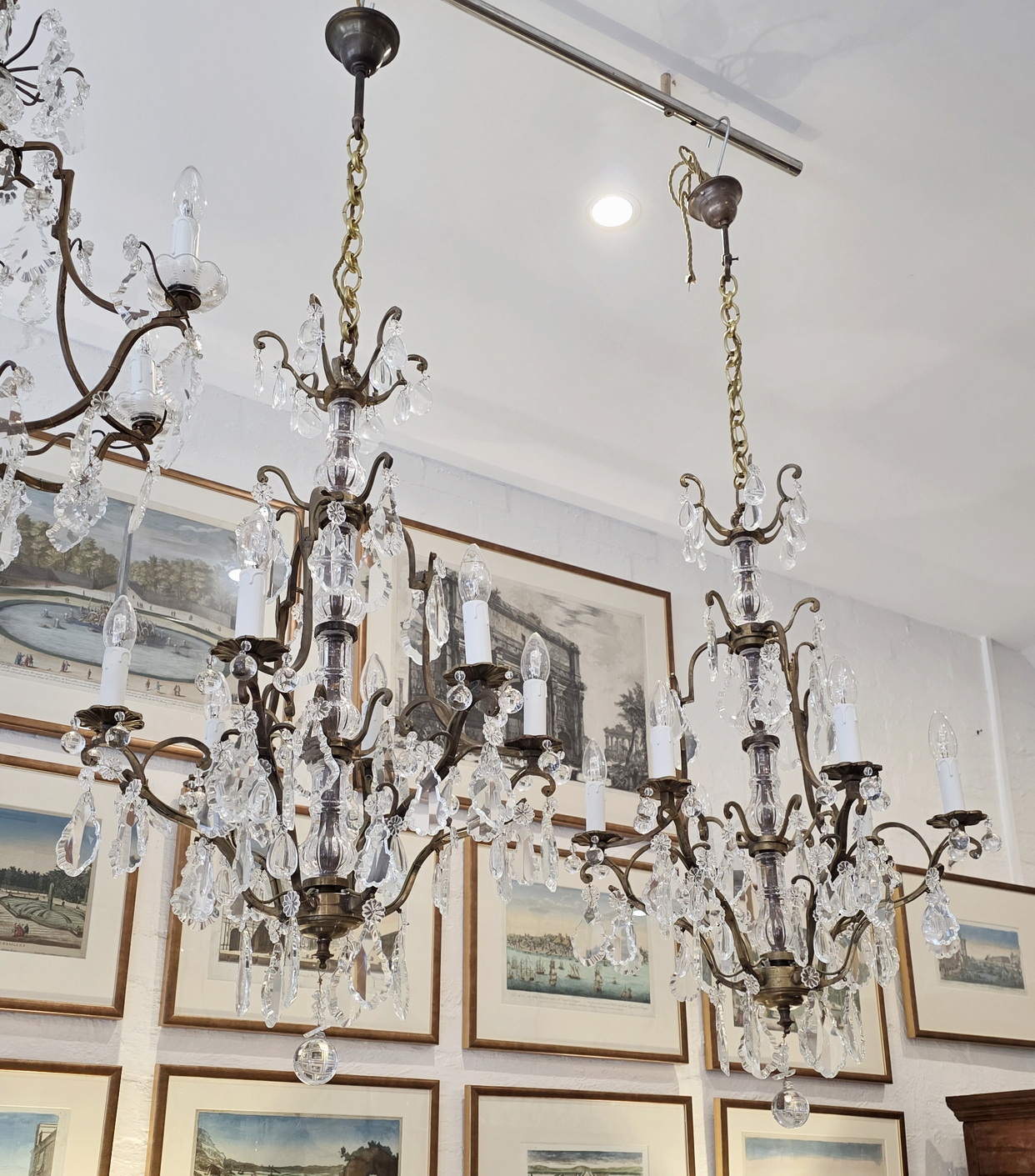 A pair of elegant Parisian Chandeliers 